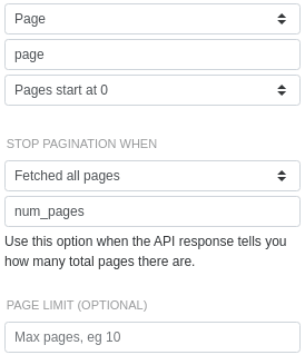 The final result: the ProPublic API is now fully configured for page-based pagination.